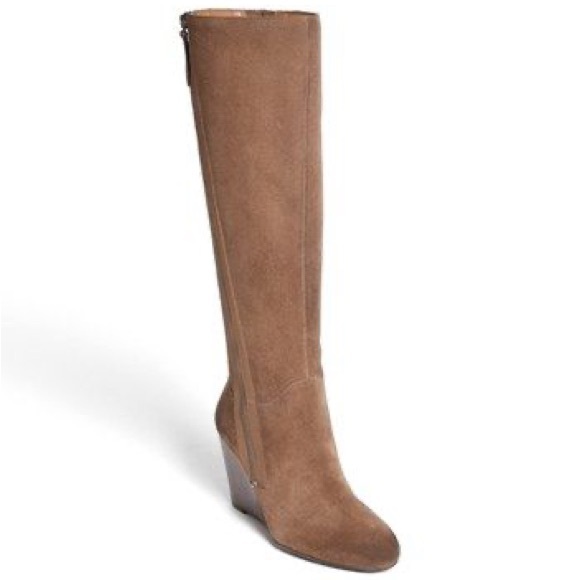 Franco Sarto Shoes - Franco Sarto Osteria Suede Wedge Knee Boots